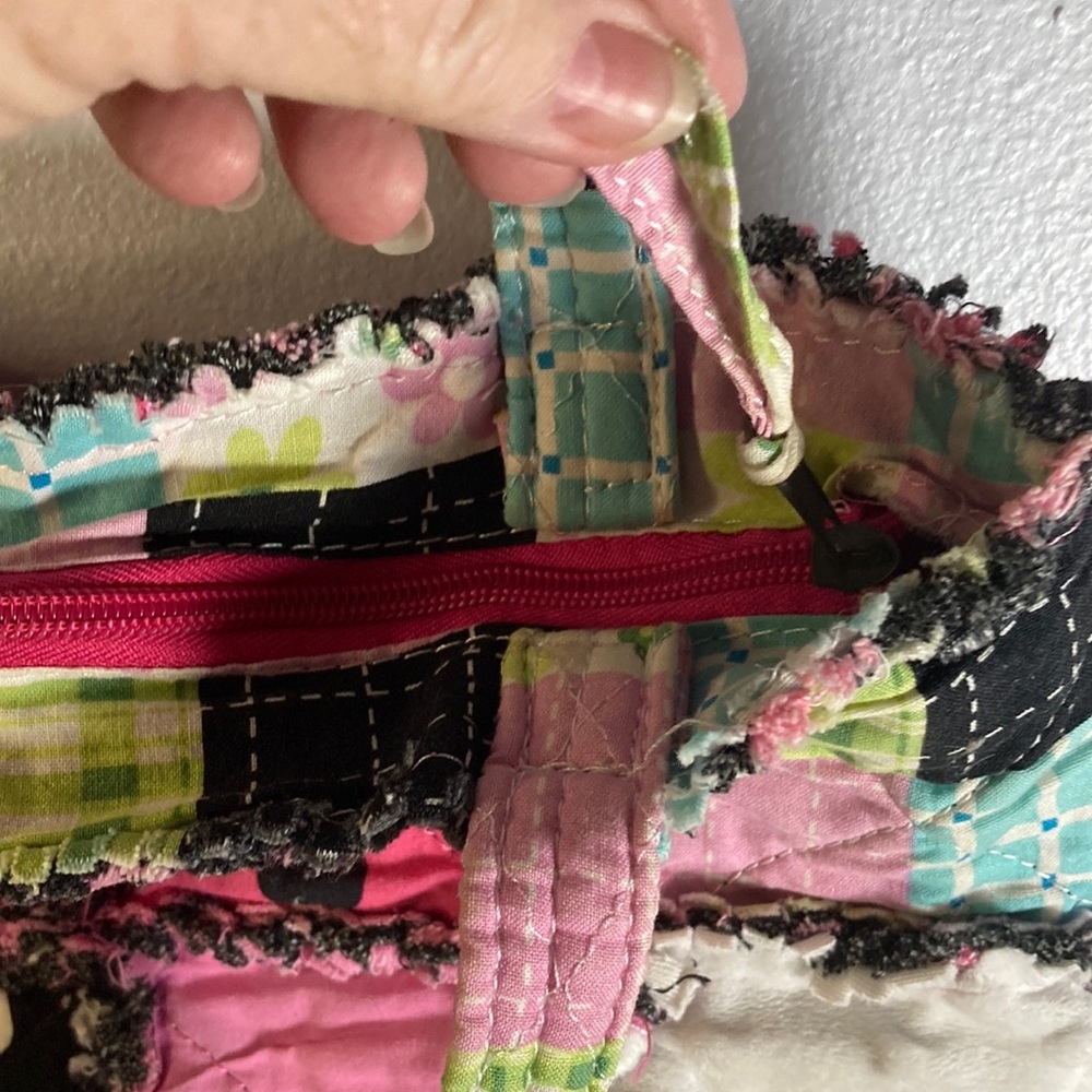 Patchwork Pink Tote Bag Sz Medium - image 6